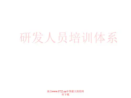 研发人员培训体系(PPT+37)