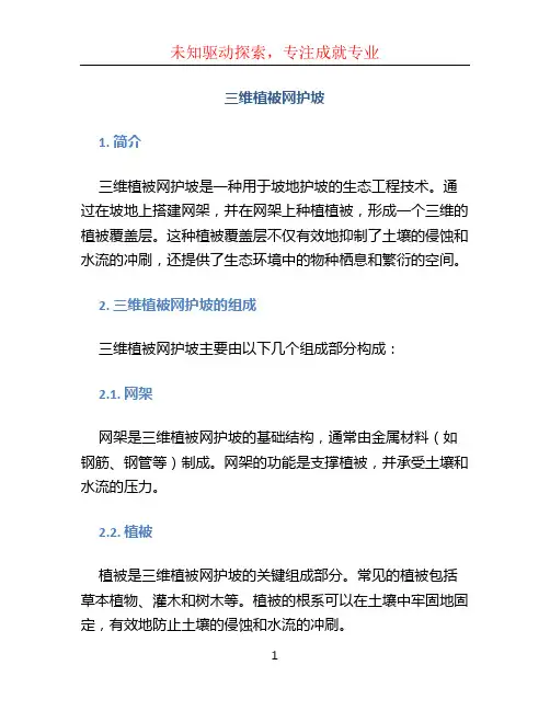 三维植被网护坡
