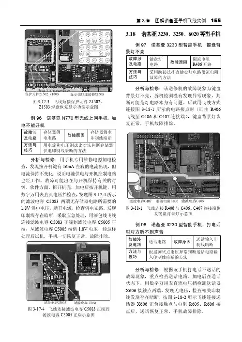 3.18 诺基亚3230、3250、6020等型手机_手机硬件故障维修必学必会——飞线_[共7页]