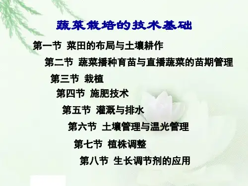 蔬菜种植技术培训【96页】