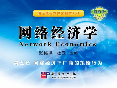 005第五章_网络经济下厂商的策略行为网络经济学课件
