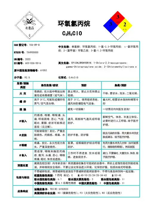 环氧氯丙烷