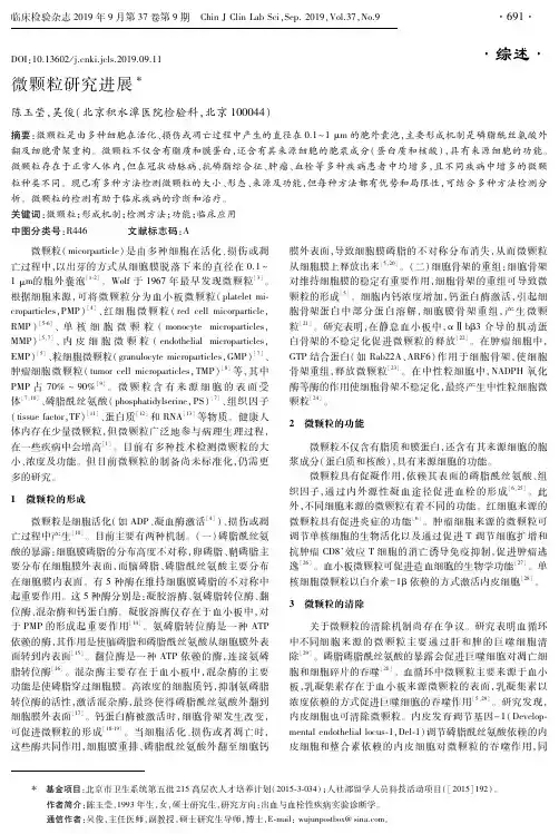 微颗粒研究进展