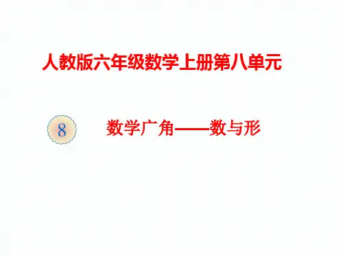 人教版六年级上册数学8数学广角-数与形课件(共17张PPT)