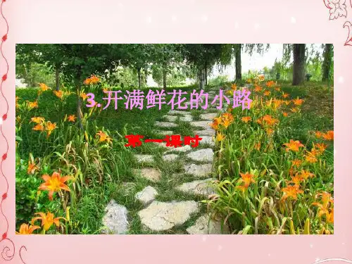 二年级下册语文课件-3 开满鲜花的小路 人教(部编版)(共22张PPT)