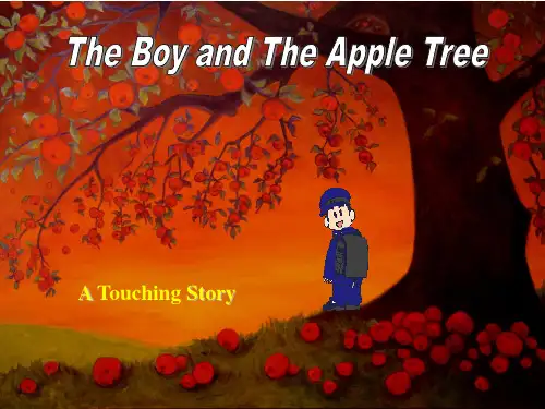 英语故事演讲 男孩和苹果树The Boy and The Apple Tree图文并茂