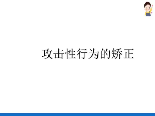 学前儿童问题行为矫正之攻击性行为的矫正