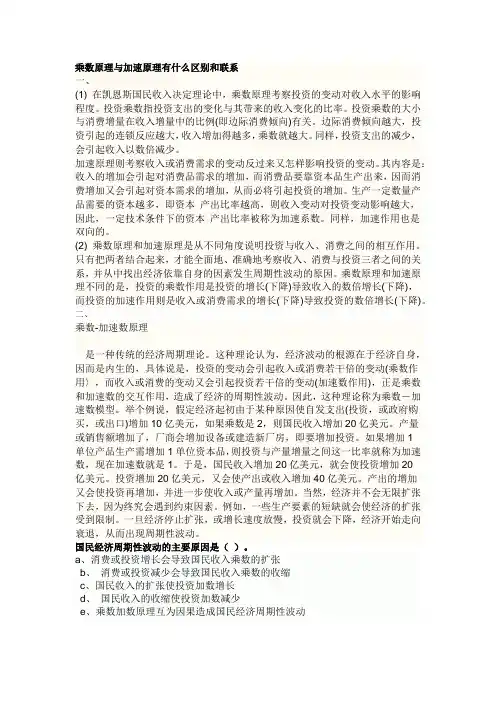 乘数-加速原理