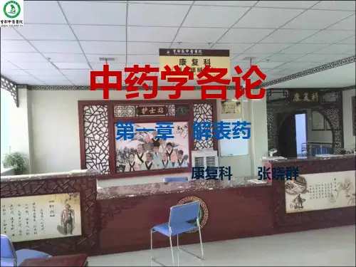 中药学2解表药详解