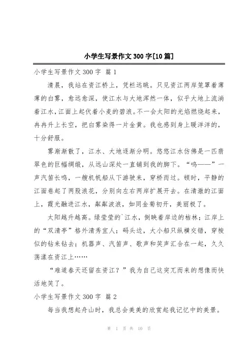 小学生写景作文300字[10篇]