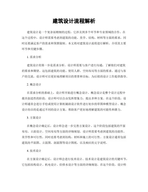 建筑设计流程解析