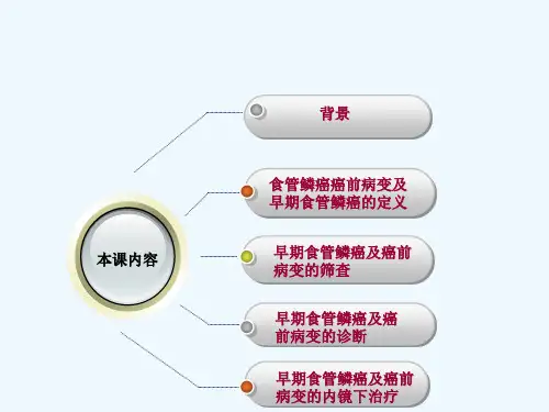 中国早期食管鳞状细胞癌及癌前病变筛查与诊治共识(2015年)