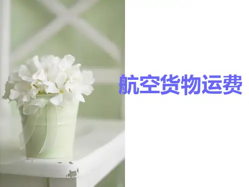航空运费计算