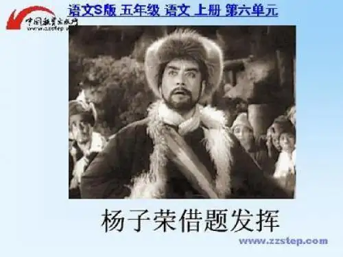 28杨子荣借题发挥