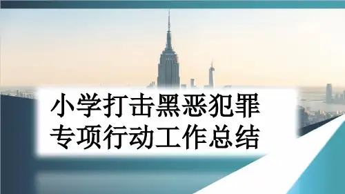小学打击黑恶犯罪专项行动工作总结