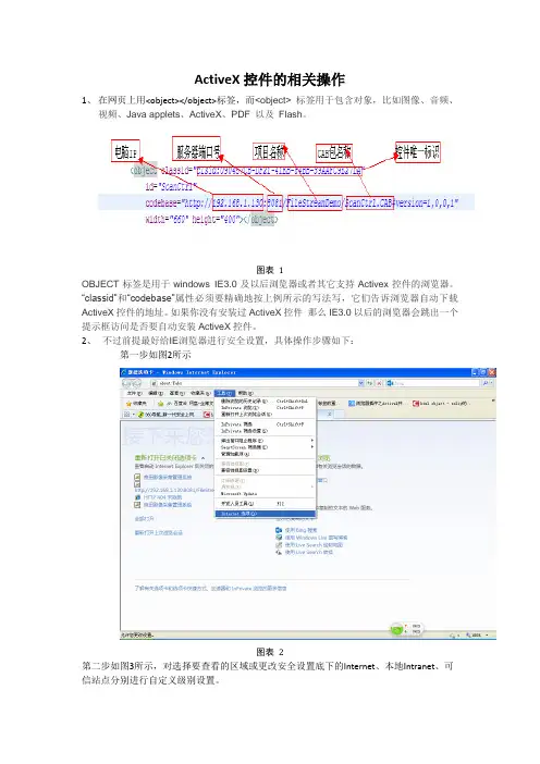 有关ActiveX控件相关操作