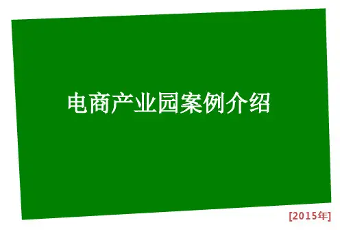 电商产业园案例分析 电商产业园规划方案