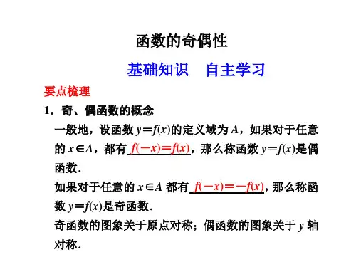 函数的奇偶性(精辟讲解)精品PPT课件