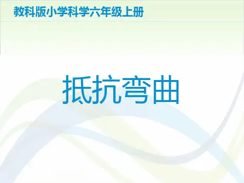 六年级上册科学-抵抗弯曲优秀课件教科版课件PPT
