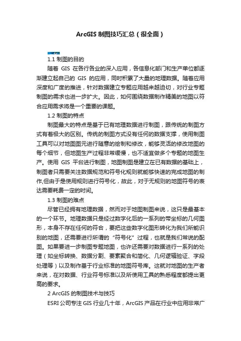 ArcGIS制图技巧汇总（很全面）