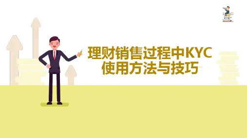 理财销售过程中KYC使用方法与技巧培训课件