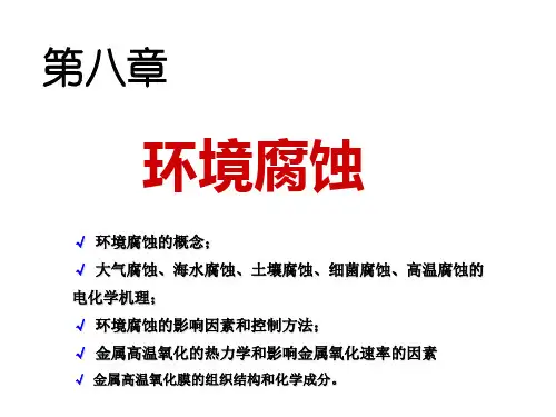 第八章 环境腐蚀