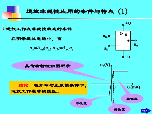 第6章 集成运算放大器的非线性应用
