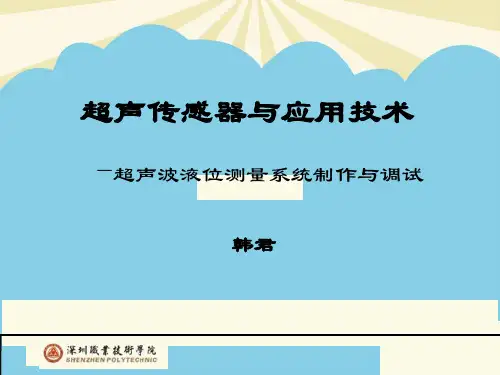 【优】超声波液位测量系统最全PPT