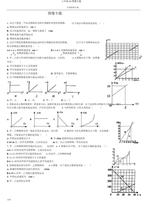 八年级st图像专题