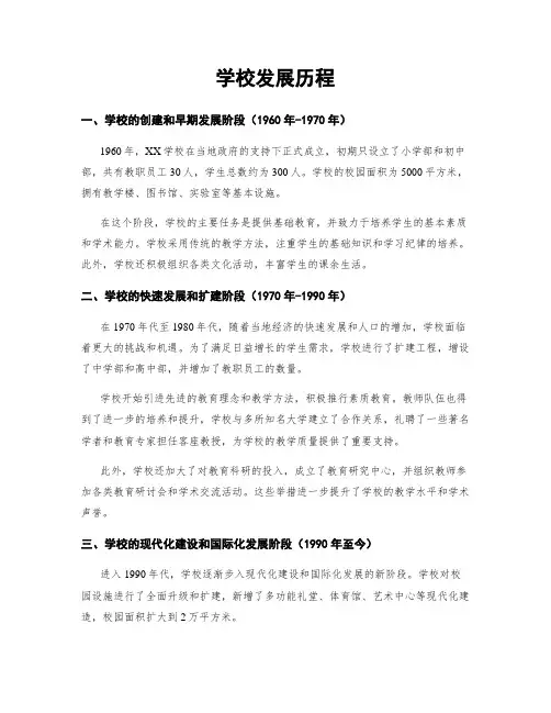学校发展历程