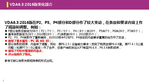 VDA6.3-2016--过程审核培训教材