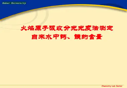 火焰原子吸收分光光度法测定