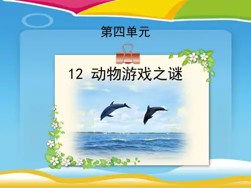 《动物游戏之谜》PPT下载