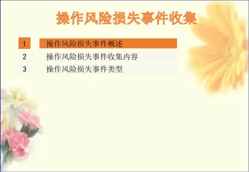 银行培训_操作风险损失事件收集