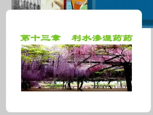 第13章 利水渗湿药