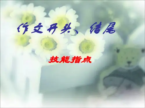 作文开头结尾的技巧指导课件
