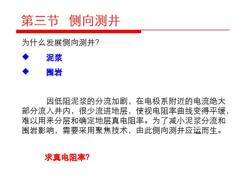第一章(2)侧向测井