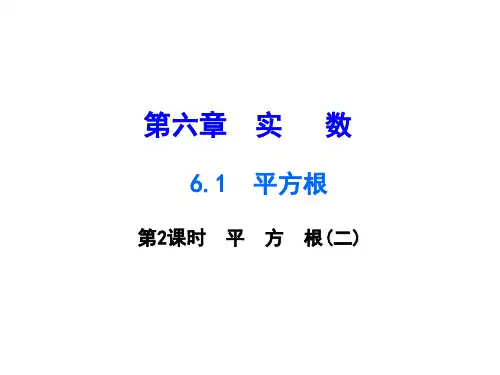人教版数学七年级下册6.1平方根课件共2份1