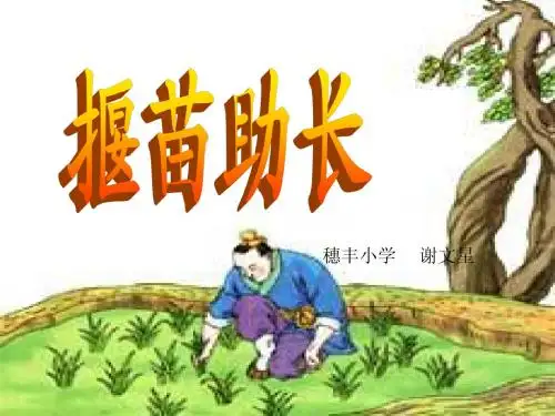 揠苗助长 