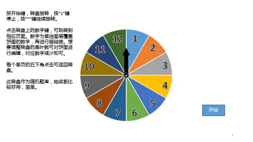 随机转盘PPT课件