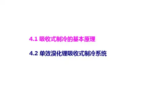 第五章吸收式制冷设备运行资料