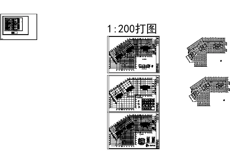 某十字梁式地下车库结构图