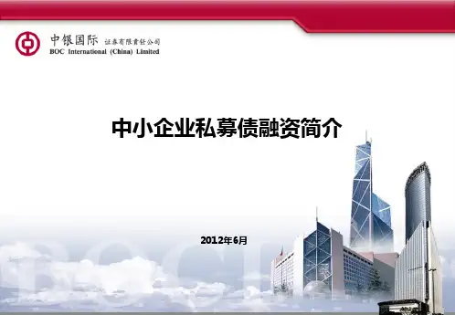 中小企业私募债融资简介ppt.pptx
