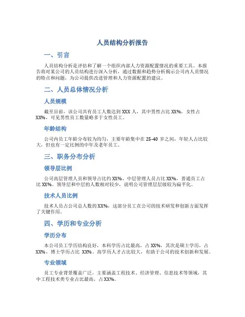人员结构分析报告