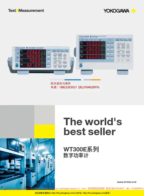 横河WT300E系列数字功率计说明书