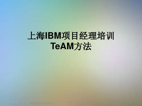 上海IBM项目经理培训TeAM方法