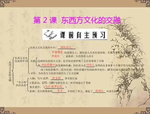 九年级历史课件东西方文化的交融