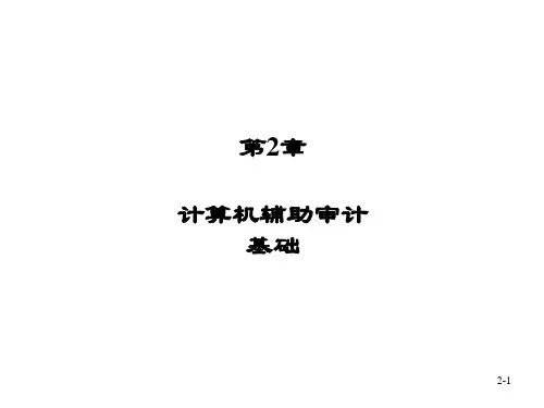 《计算机辅助审计原理及应用(第三版)》PPT第2章 计算机辅助审计基础