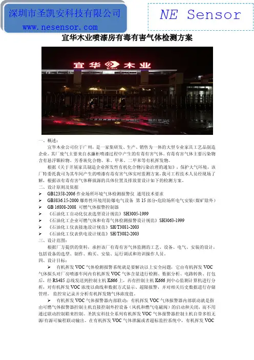 印刷厂有毒气体监测方案