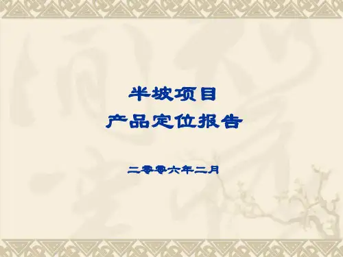 房地产项目定位报告(ppt 51张)